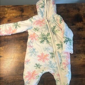 Burt’s Bees Cozy Snowflake Kids One Piece